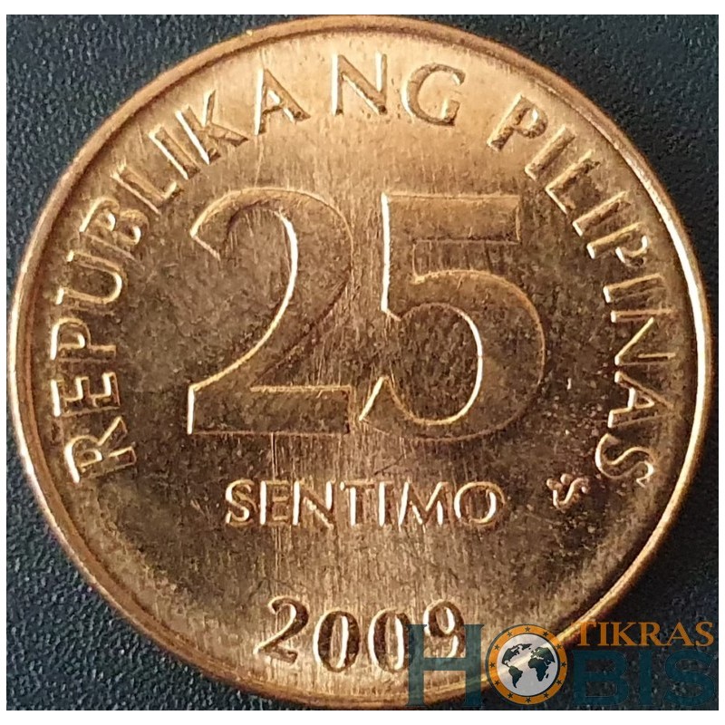 Filipinai 25 sentimai, 2007-2009 KM271a