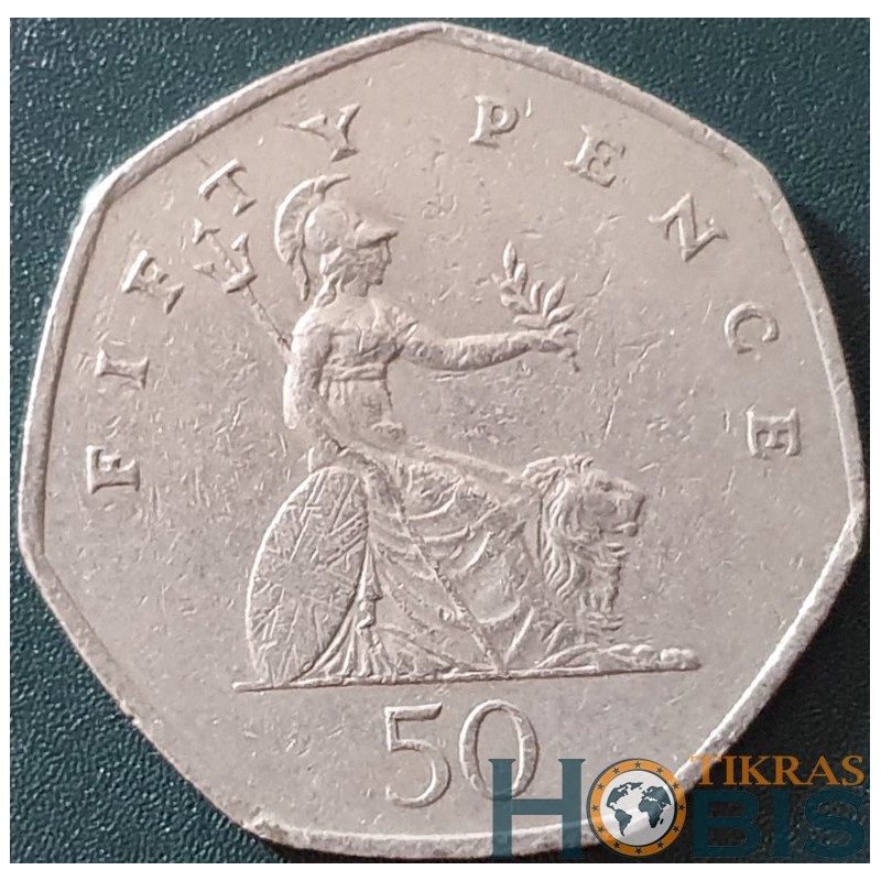 England 50 pence, 1999-2008 KM991