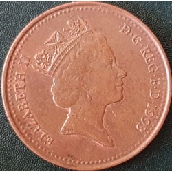 Anglija 1 pensas, 1985-1992 KM935