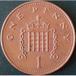 England 1 penny, 1985-1992...