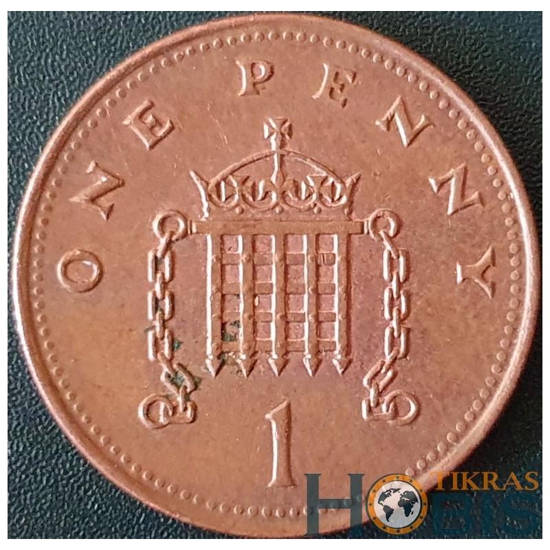 Anglija 1 pensas, 1985-1992 KM935