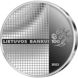 Lietuva 1,50 euro, 2022 Lietuvos Bankui 100 metų