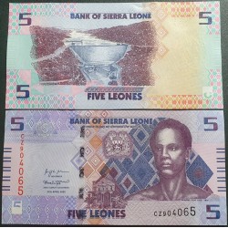 Sierra Leone 5 Leones, 2022...
