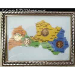 Frame for Latvian coins No...