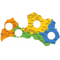 Frame for Latvian coins No 62 - 2016-2018 regions