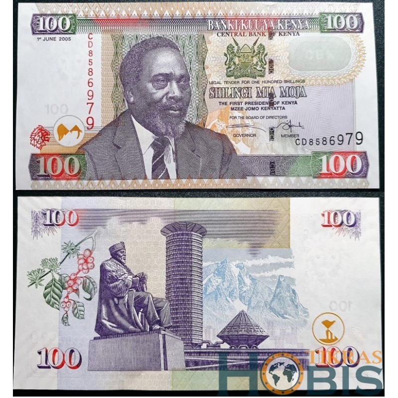 Kenya 100 shillings, 2005 P-48a