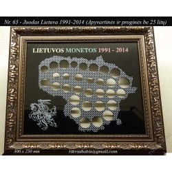 Frame for Lithuanian coins...