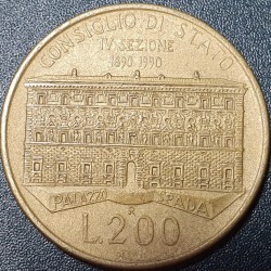 Italija 200 lirų, 1990...