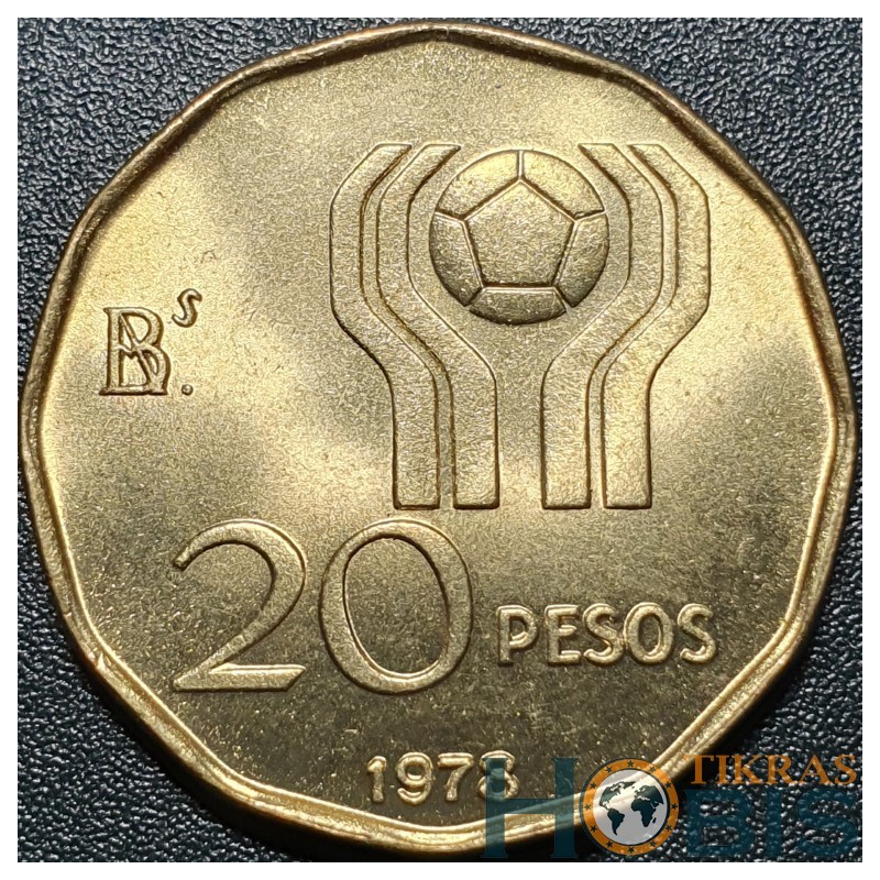 Argentina 20 pesų, 1978 Futbolo čempionatas KM75