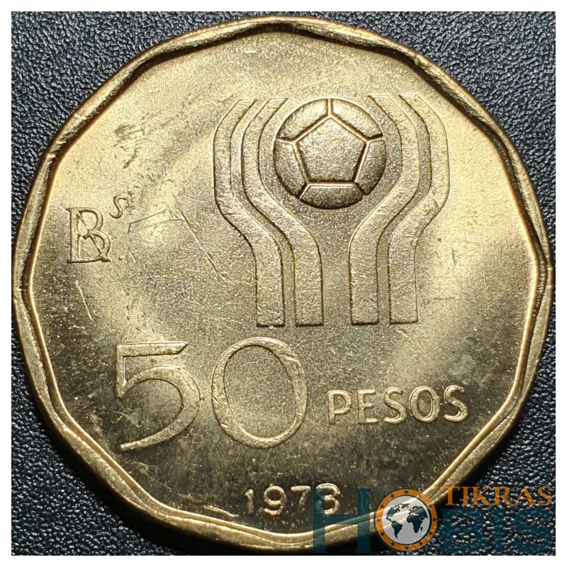 Argentina 50 pesos, 1978 FIFA World Cup KM76