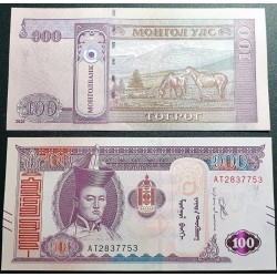 Mongolia 100 Togrog, 2020...