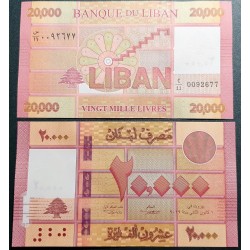 Lebanon 20 000 Livres, 2019...