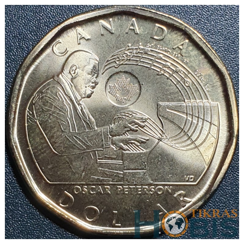 Canada 1 dollar, 2022 Oscar Peterson UC185