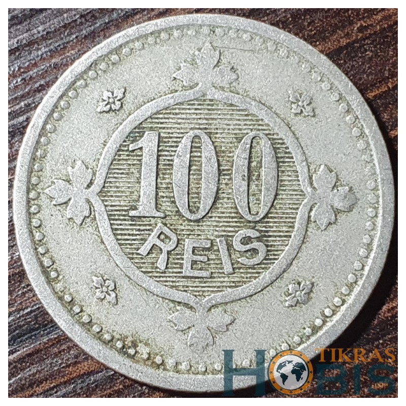 Portugal 100 reis, 1900 KM546