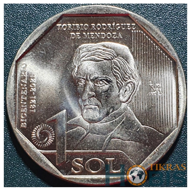 Peru 1 sol, 2021 Toribio Rodríguez de Mendoza UC118