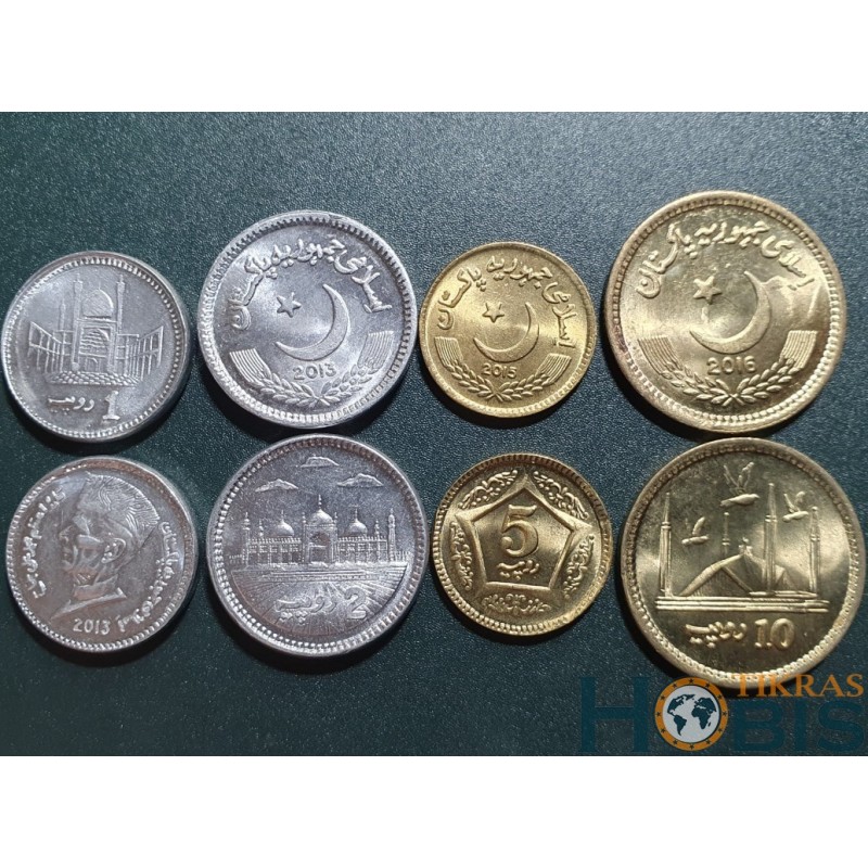 Pakistan Rupees 4 pcs set, 2013-2016