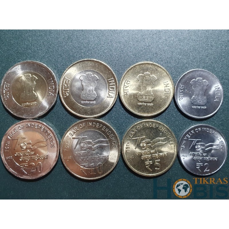 India Rupees 4 pcs set, 2022