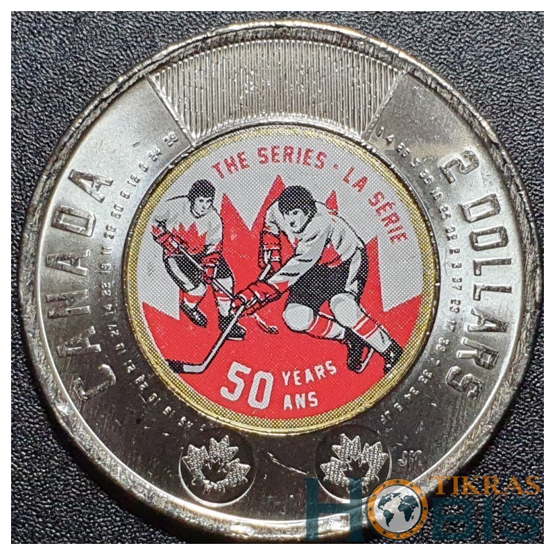 Canada 2 dollars, 2022 50th Summit Series, Colored UC702