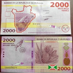 Burundis 2000 frankų, 2018...