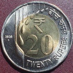 India 20 rupees, 2020 UC4