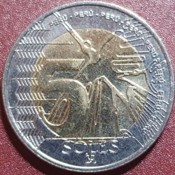 Peru 5 soles, 2022 KM402