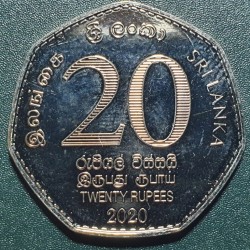 Sri Lanka 20 rupees, 2020 70th Anniversary - Central Bank of Sri Lanka UC127