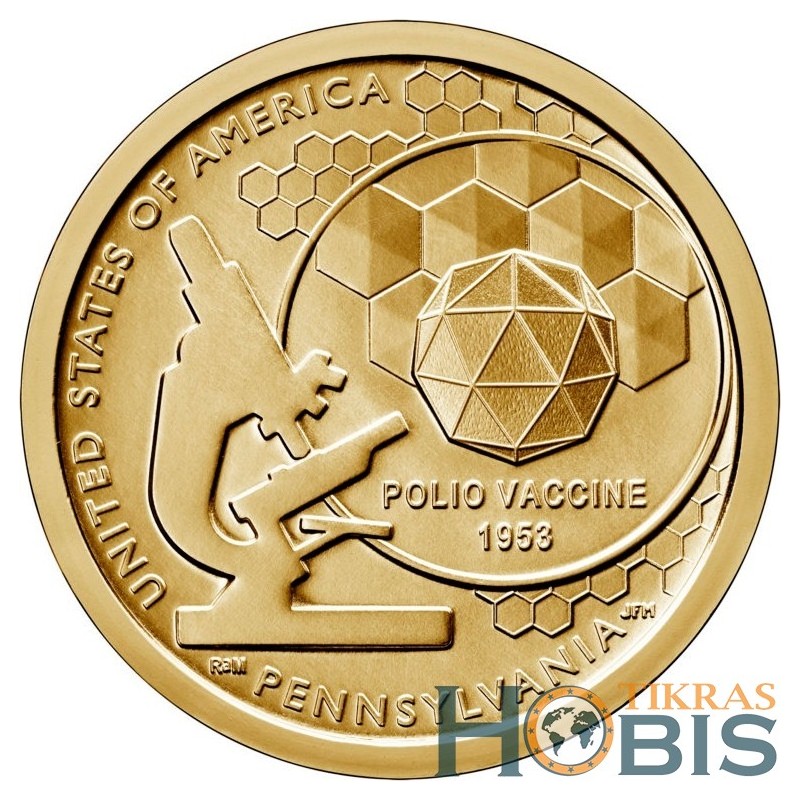 US 1 Dollar, 2019 Innovations, Polio Vaccine UC115