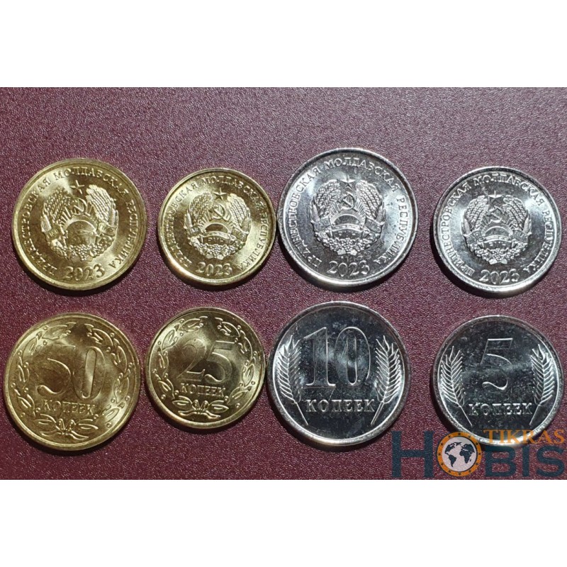 Transnistrian kopeks, 4 pcs in 2023. Set
