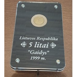 Rėmelis vienai monetai Nr. 83 5 Litai "Gaidys"