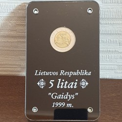 Rėmelis vienai monetai Nr. 83 5 Litai "Gaidys"