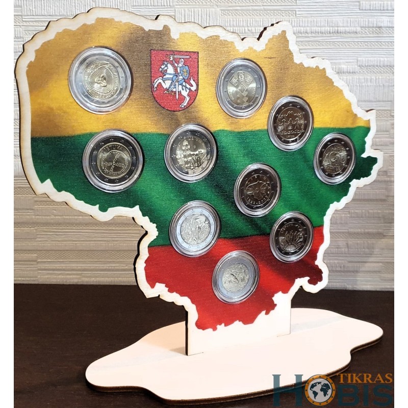 Frame for 2 euro coins, tricolor map no. 84