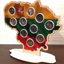 Frame for 2 euro coins, tricolor map no. 84