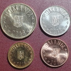 Rumunija bani 4 vnt rinkinys, 2018