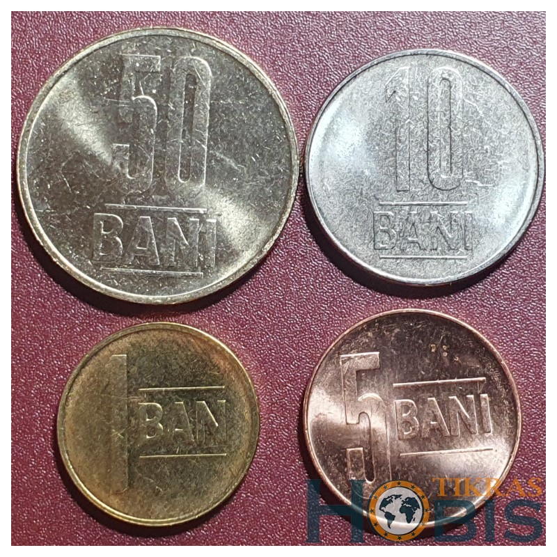 Romania bani 4 piece set, 2018