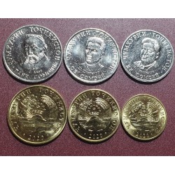 Tajikistan diram and somoni 6 pcs. set, 2020