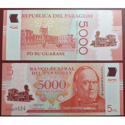 Paraguay 5000 Guaranies,...