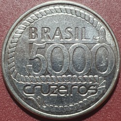 Brazil 5000 cruzeiros, 1992 200th Death of Tiradentes KM625