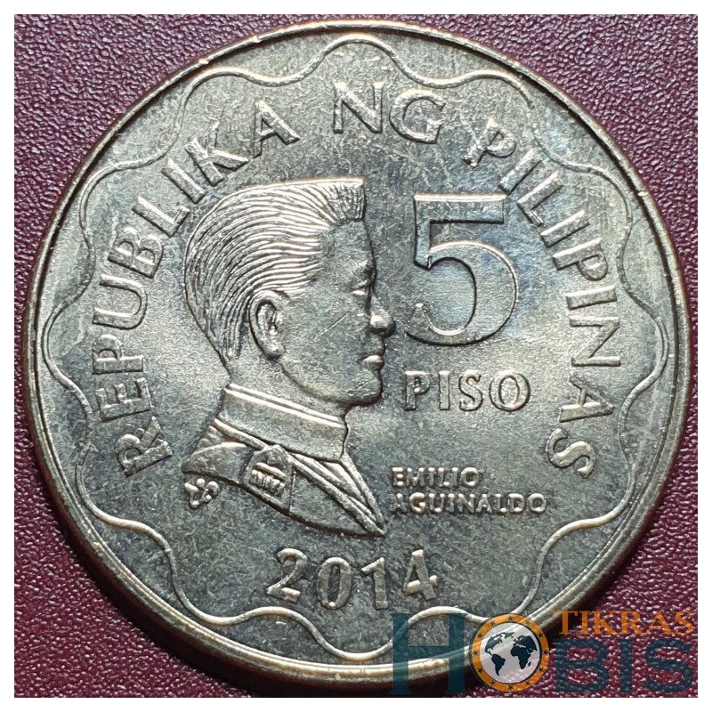 Filipinai 5 pesai, 2014 KM272