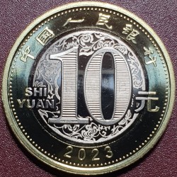 China 10 yuan, 2023 Year of the Rabbit UC509