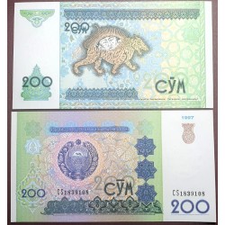 Uzbekistan 200 som, 1997 P-80