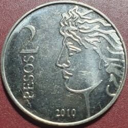 Argentina 2 pesai, 2010 Centrinio banko 75 KM162