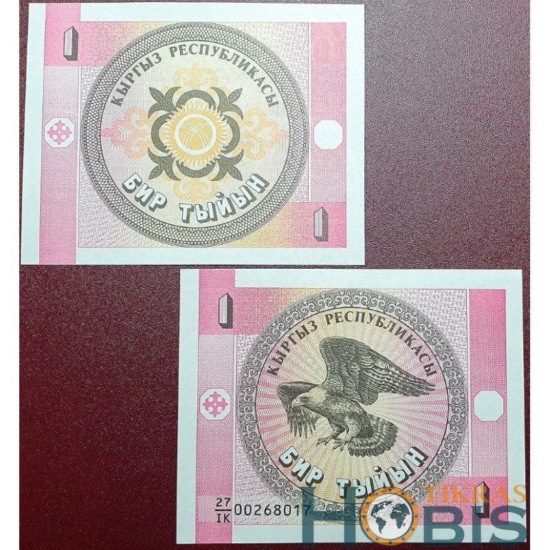 Kirgizija 1 Tyiyn, 1993 P-1a