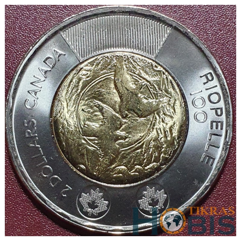 Canada 2 dollars, 2023 100th Jean Paul Riopelle UC1043