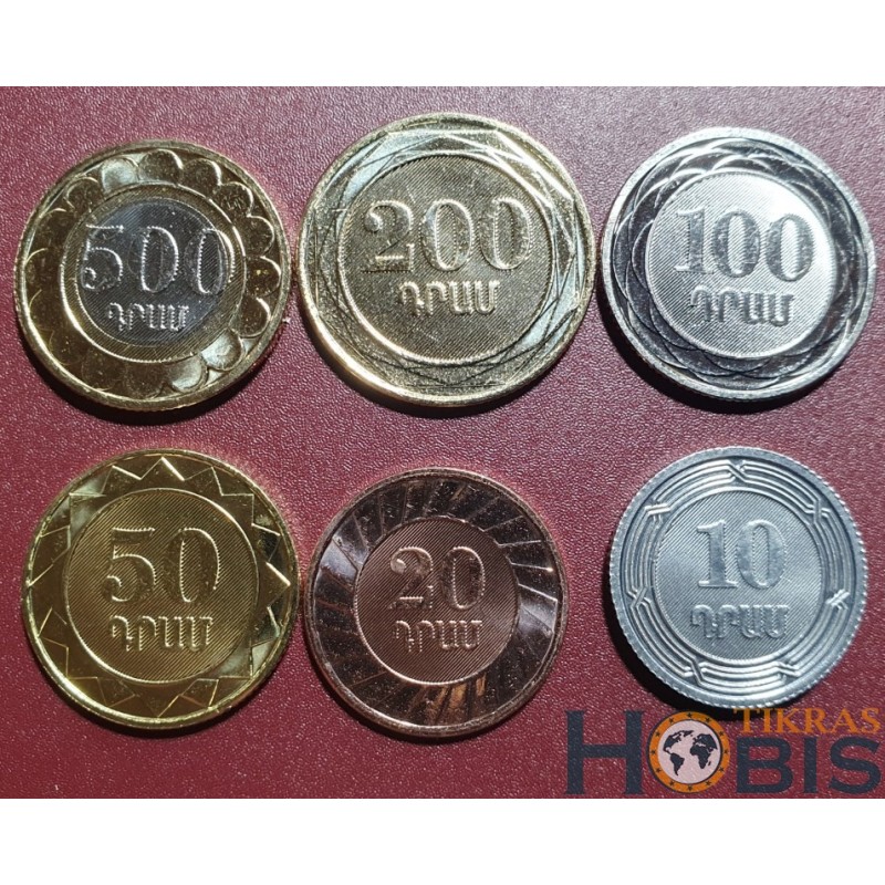 Armenia 2023, 30th National Currency, 6 pcs. set