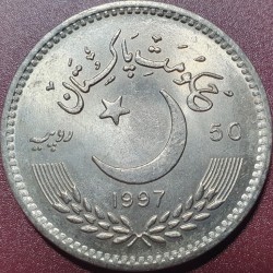 Pakistanas 50 rupijų, 1997 Nepriklausomybės 50 KM60