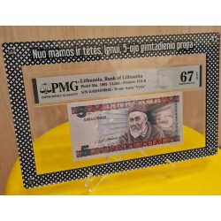 Frame for certified banknote no. 85