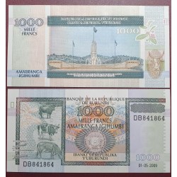 Burundis 1000 frankų, 2009...