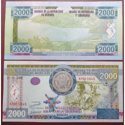Burundis 2000 frankų, 2008...