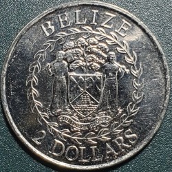 Belizas 2 doleriai, 2011 Nepriklausomybės 30 KM139
