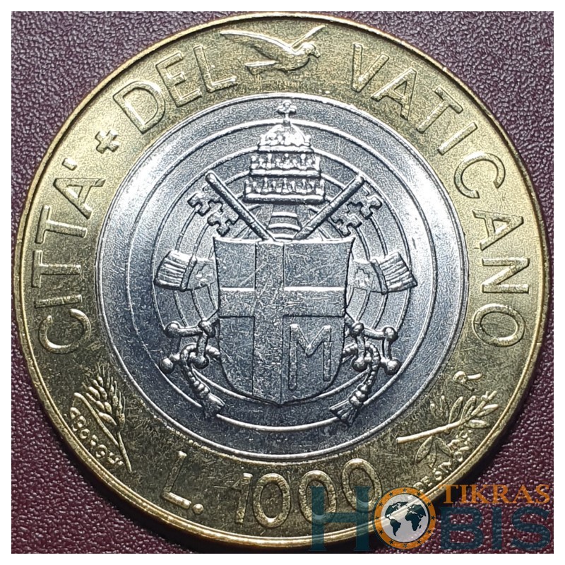Vatikanas 1000 lirų, 1998 KM299
